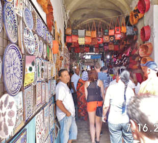 Die engen Gassen der Medina von Sousse