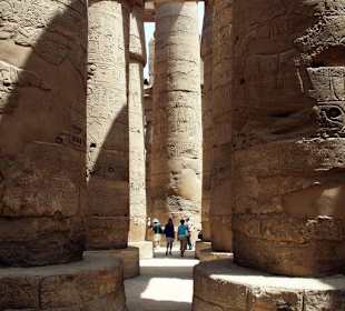 Säulen im Karnaktempel