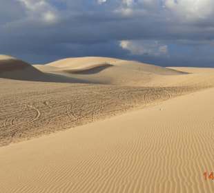 Die schönen weißen Sanddünen