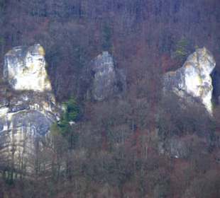 Ausblick Zoom Felsformationen