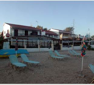 Skondros vom Strand aus.