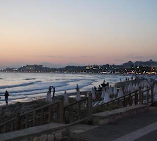 Wieczór na plaży zachodniej