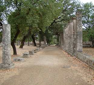 Überreste der Palästra