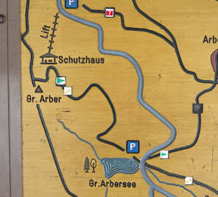 Karte am Wanderpark Bayerisch Eisenstein