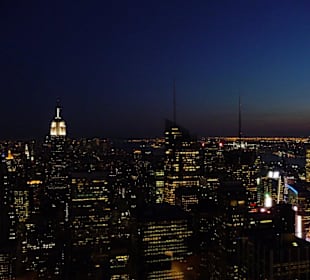 ESB bei Nacht vom Rockefeller Center