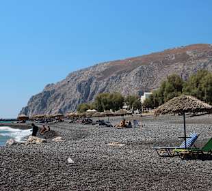 Südliches Strandende von Kamari