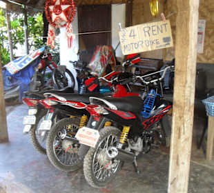 Motorrad Vermietung an der Panagsama Küste