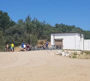 Großer Fahrrad-Parkplatz