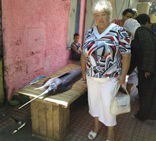 На рынке в рабате.