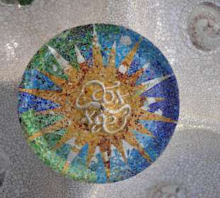 Verzierung an der Decke der Säulenhalle