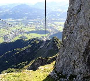 Abfahrt vom Untersberg mit der Seilbahn