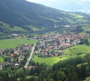 Blick vom Jochpass auf Hindelang
