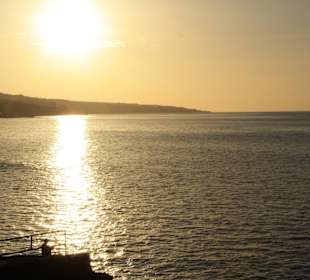 Sunset an der Promenade