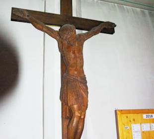 Großes Jesuskreuz aus Holz