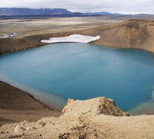 Kratersee Víti in der Nähe des Myvatn