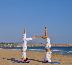 Yoga on the beach