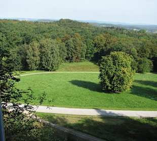 Von der Berghöhe runter geschaut