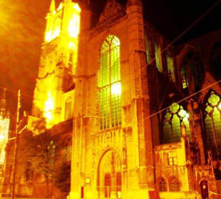 Churches at night