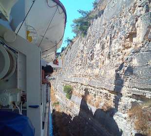 Traversés du canal de Corinthe  en croisère