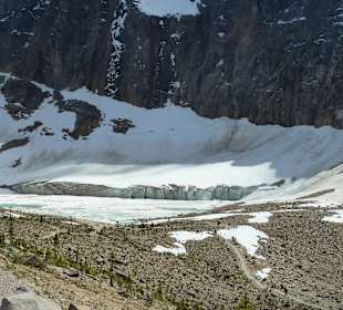 Cavell Glacier mit See