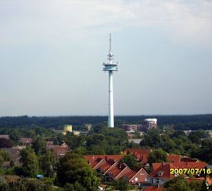 Der Fernmeldeturm in Heide.