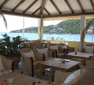 Unsere Lounge mit Meerblick