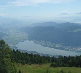 Blick von Gerlitzen Auffahrt zum Ossiacher See