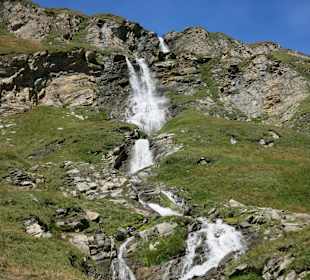 Wasserfall kurz vo dem Ziel