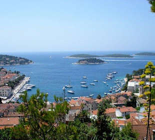 Blick von der Festung Hvar