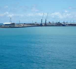 Teilansicht des Hafens