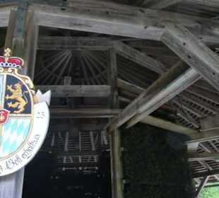 Das Gradierwerk im Kurgarten von Ramsau