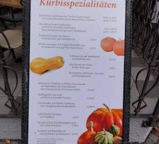 Kürbisspezialitäten