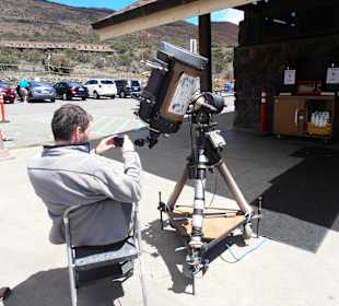 Besucherzentrum auf ca. 3000m mit klein Teleskop