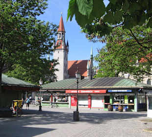Viktualienmarkt am Feiertag