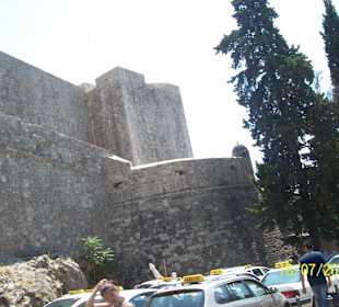 Parkplatznot in der Festung Dubrownik