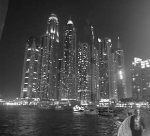 Dubai Marina by night