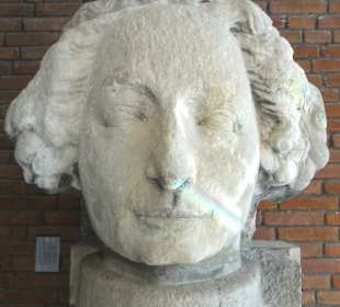 Der Original-Kopf des Bremer Roland