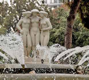 Brunnen im Jardin Albert 1er