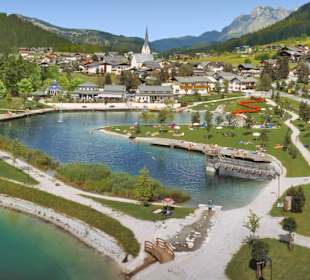 St. Martin mit Seepark im Vordergrund