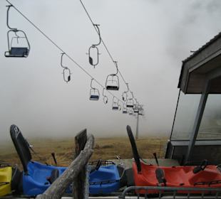 Cooler Ausblick trotz Nebel