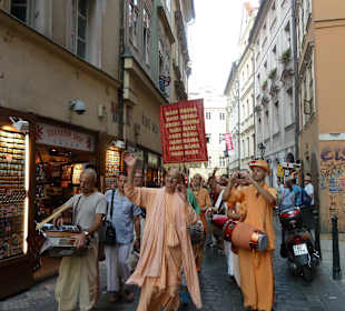 Hare Krisna in der Prager Altstadt