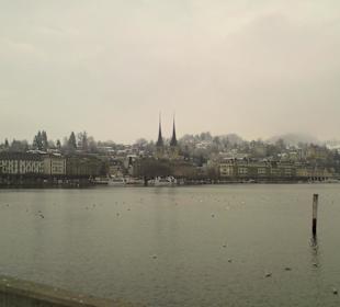 Luzern Innenstadt mit See