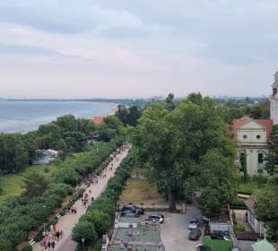 Blick zur Promenade,Strand, Danziger
