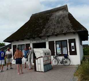Shops and Restaurants at Sea Front in Dahme