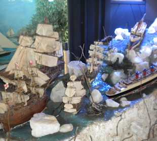 Schiff in der Ausstellung