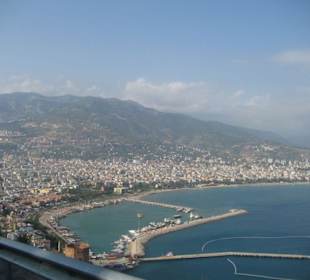 Der Ausblick von der Burg aus...