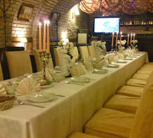 Przed bankietem na dolnej sali