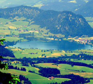 Blick von der Unterbergbahn auf den See