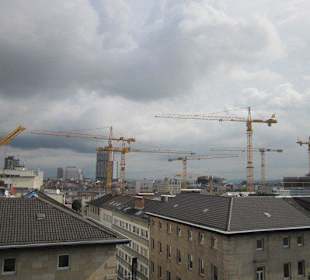 Faces Lounge Blick auf  Mannheim
