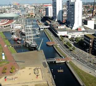 Aussicht vom Radarturm mit Alter Bürger